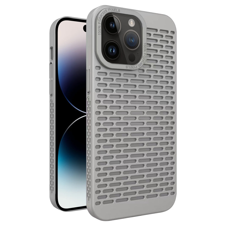 For iPhone 14 Pro Hollow Heat Dissipation TPU Phone Case