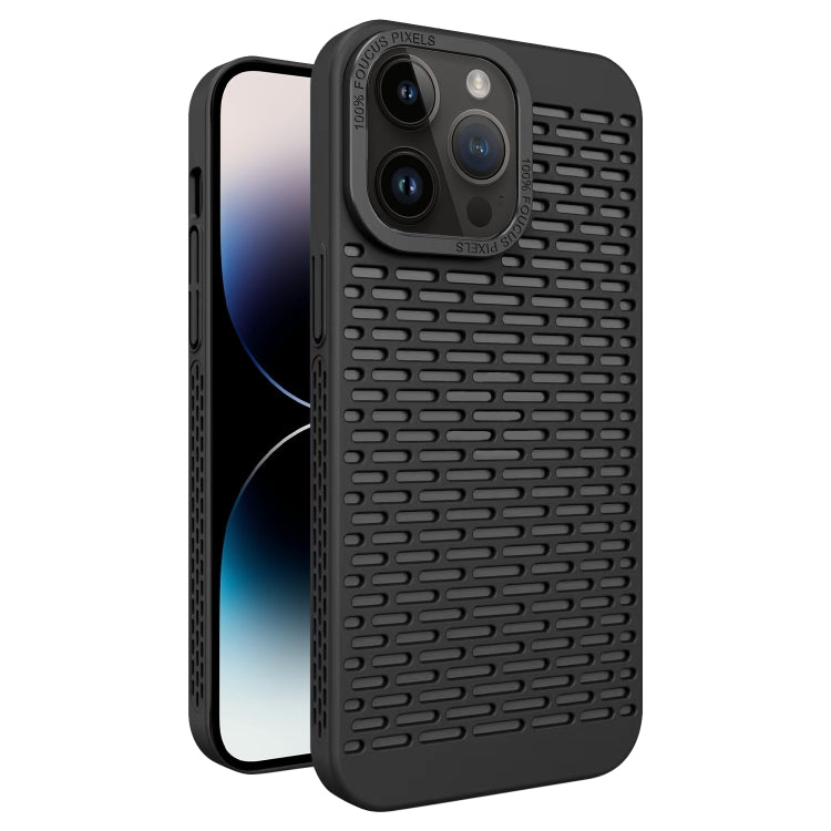 For iPhone 14 Pro Max Hollow Heat Dissipation TPU Phone Case