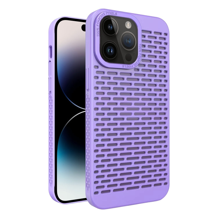 For iPhone 14 Pro Max Hollow Heat Dissipation TPU Phone Case