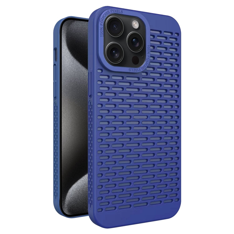For iPhone 15 Pro Hollow Heat Dissipation TPU Phone Case