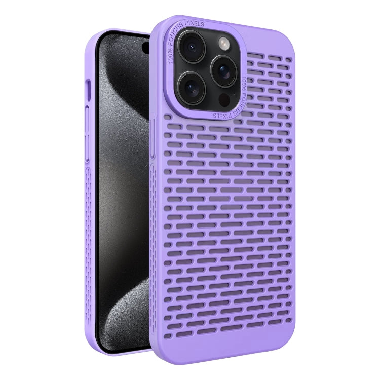 For iPhone 15 Pro Hollow Heat Dissipation TPU Phone Case