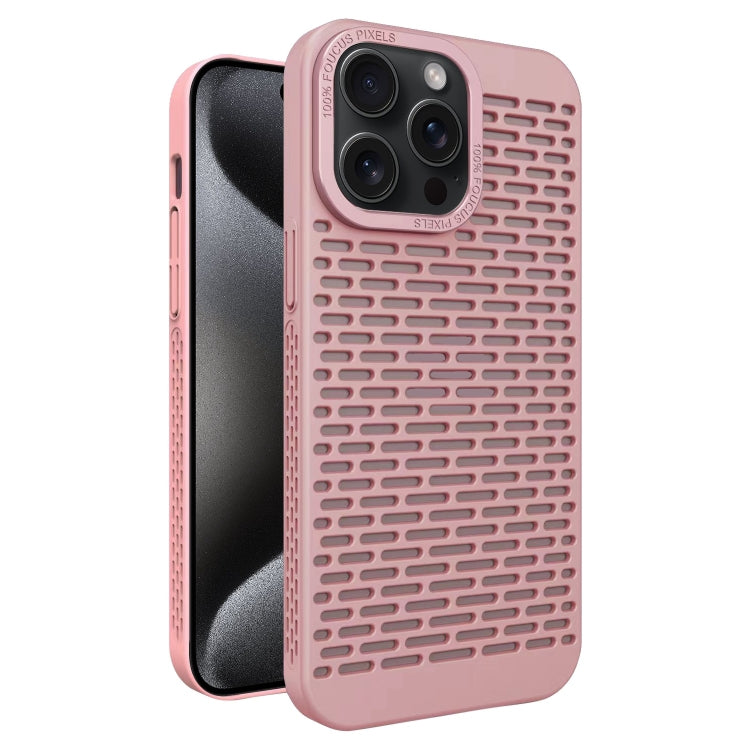 For iPhone 15 Pro Max Hollow Heat Dissipation TPU Phone Case