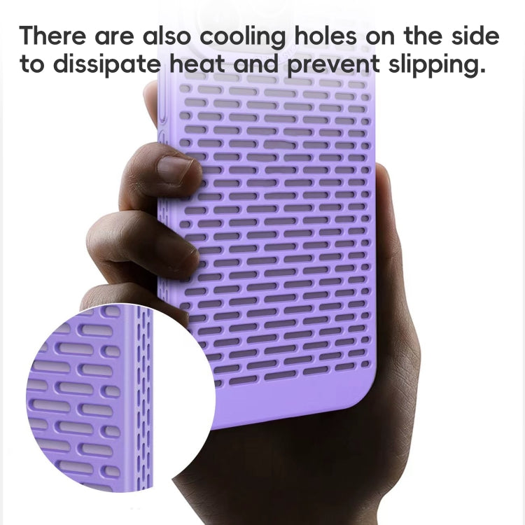 For iPhone 15 Pro Hollow Heat Dissipation TPU Phone Case