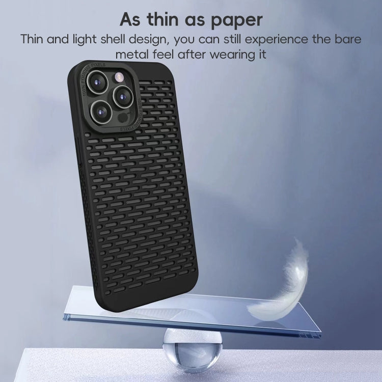For iPhone 15 Hollow Heat Dissipation TPU Phone Case
