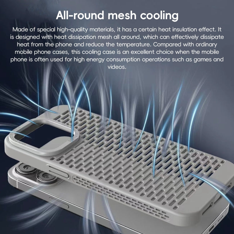 For iPhone 14 Pro Max Hollow Heat Dissipation TPU Phone Case