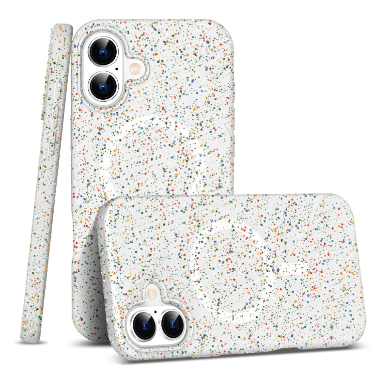 For iPhone 16 Colorful Frosted Magsafe PC Hybrid TPU Phone Case