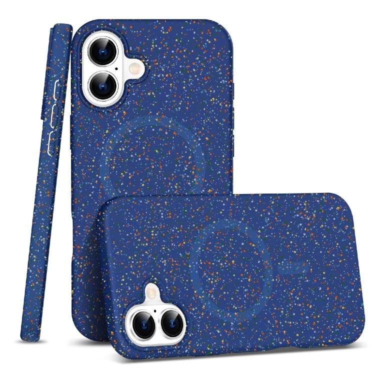 For iPhone 16 Colorful Frosted Magsafe PC Hybrid TPU Phone Case