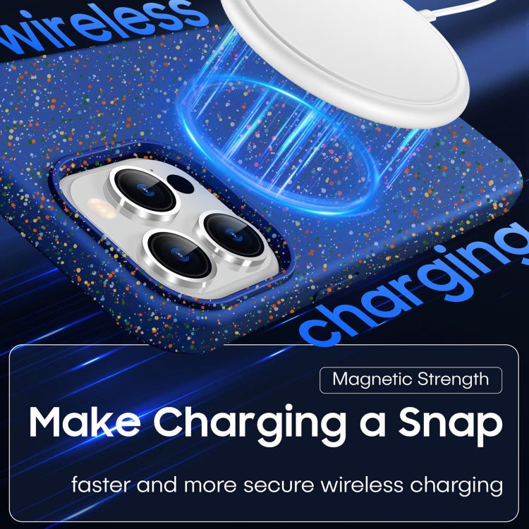 For iPhone 16 Pro Colorful Frosted Magsafe PC Hybrid TPU Phone Case