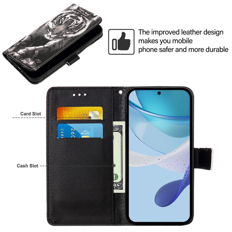 For Nothing Phone 2a Colored Drawing Pattern Plain Weave Leather Phone Case