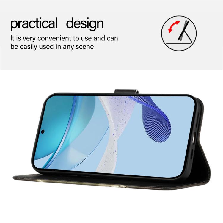 For Nothing Phone 4a Pro Colored Drawing Pattern Plain Weave Leather Phone Case
