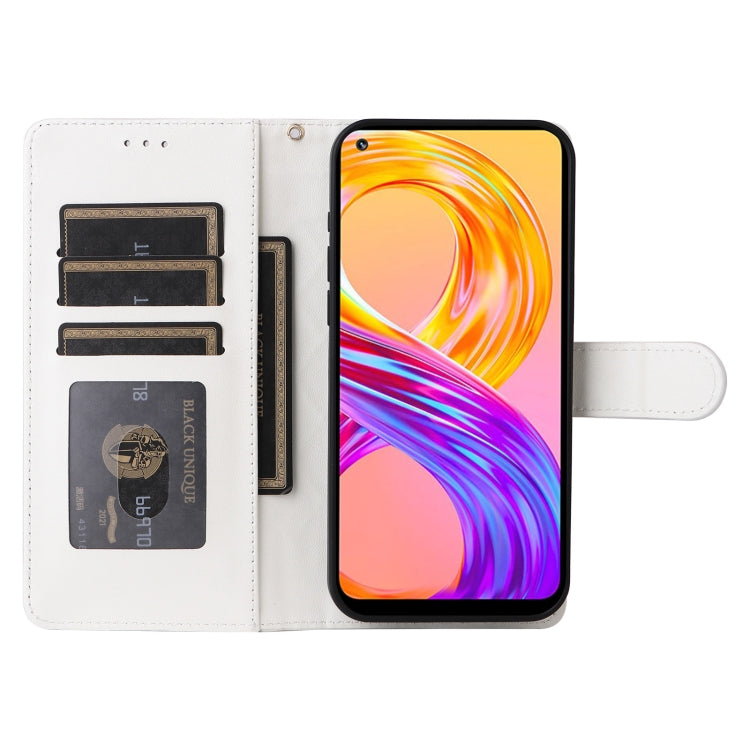 For Realme 8 4G / 8 Pro Diamond Lattice Leather Flip Phone Case