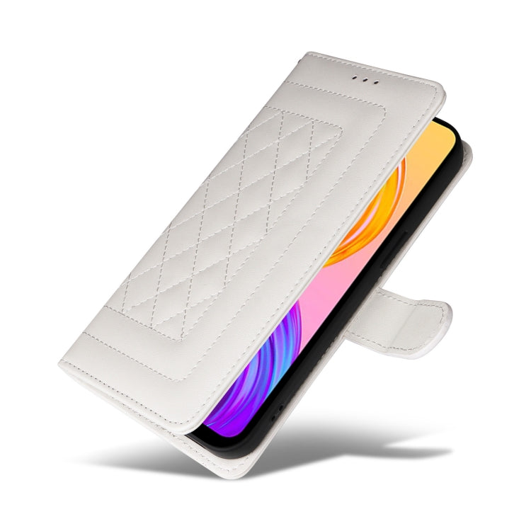 For Realme 8 4G / 8 Pro Diamond Lattice Leather Flip Phone Case