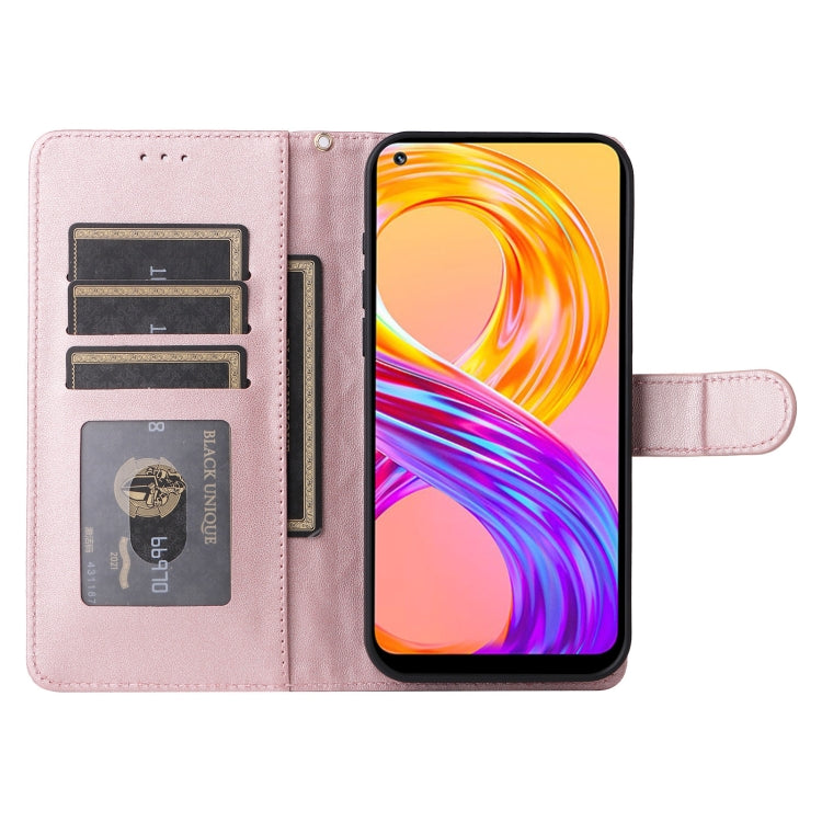 For Realme 8 4G / 8 Pro Diamond Lattice Leather Flip Phone Case
