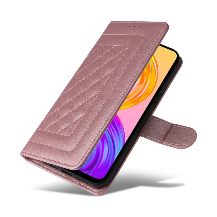 For Realme 8 4G / 8 Pro Diamond Lattice Leather Flip Phone Case
