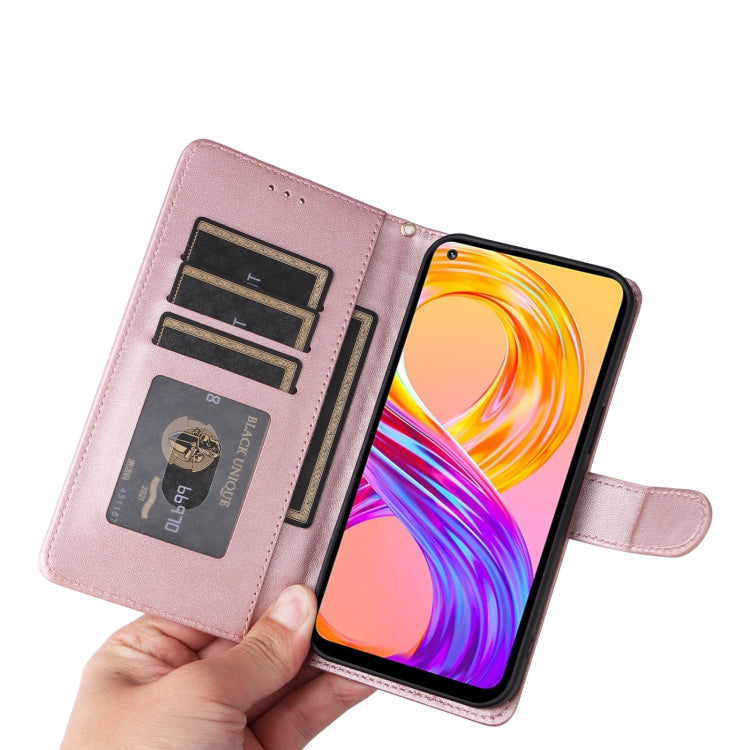 For Realme 8 4G / 8 Pro Diamond Lattice Leather Flip Phone Case