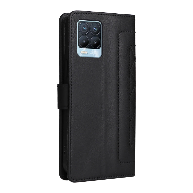 For Realme 8 4G / 8 Pro Diamond Lattice Leather Flip Phone Case