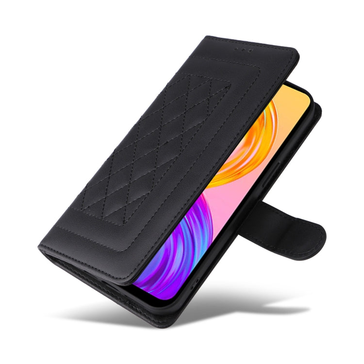 For Realme 8 4G / 8 Pro Diamond Lattice Leather Flip Phone Case