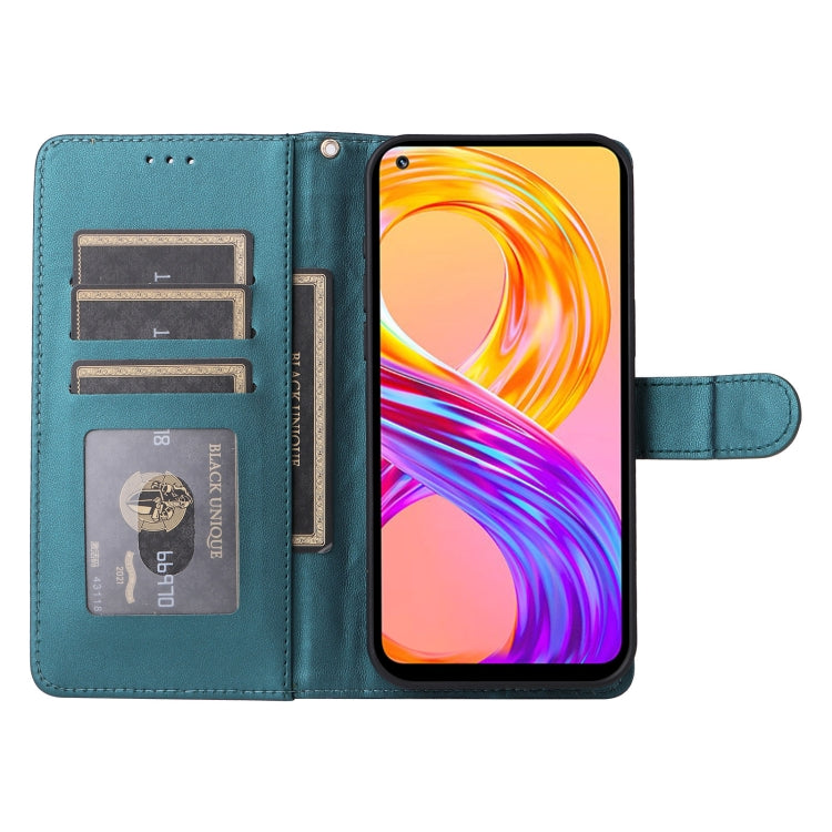 For Realme 8 4G / 8 Pro Diamond Lattice Leather Flip Phone Case