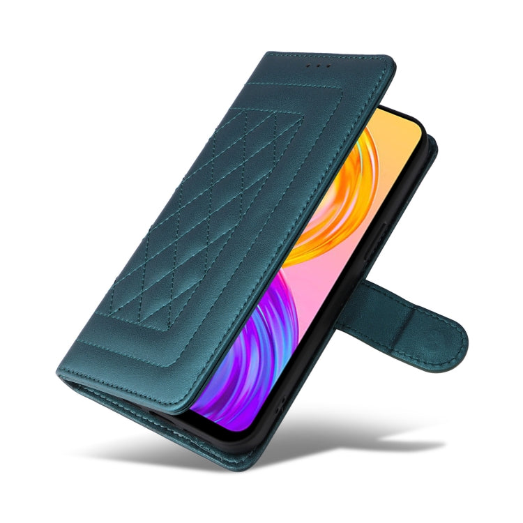 For Realme 8 4G / 8 Pro Diamond Lattice Leather Flip Phone Case