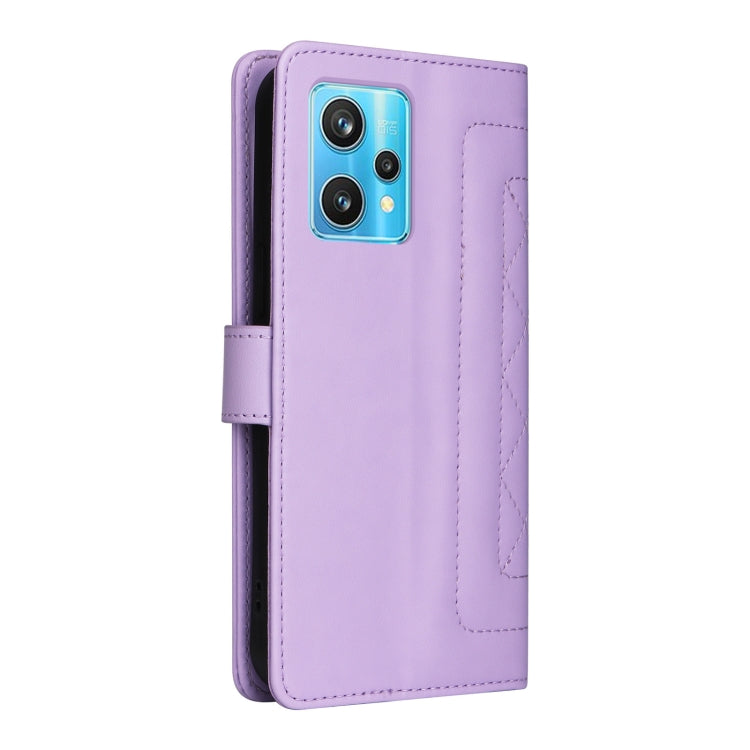 For Realme 9 Pro+ Diamond Lattice Leather Flip Phone Case