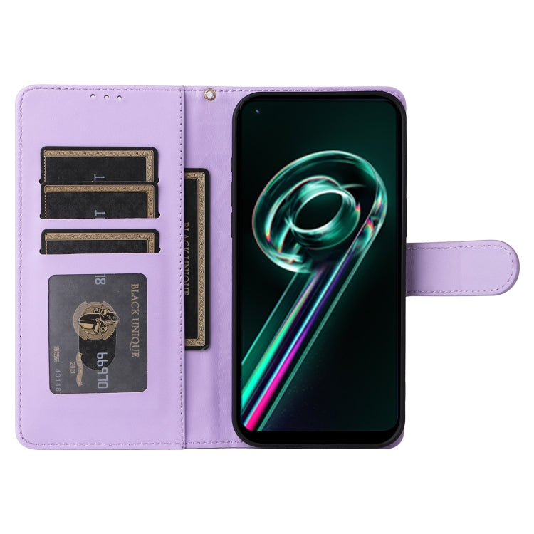For Realme 9 Pro+ Diamond Lattice Leather Flip Phone Case