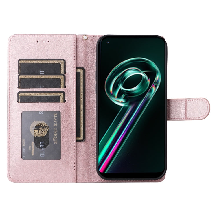 For Realme 9 Pro+ Diamond Lattice Leather Flip Phone Case