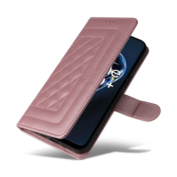 For Realme 9 Pro+ Diamond Lattice Leather Flip Phone Case