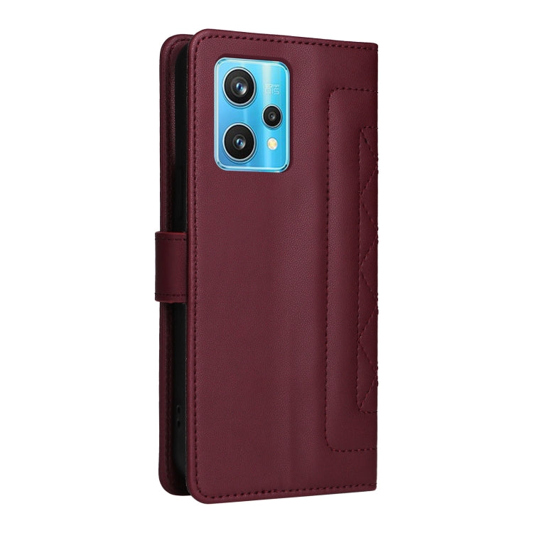 For Realme 9 Pro+ Diamond Lattice Leather Flip Phone Case