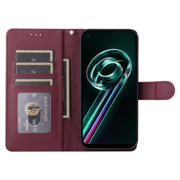 For Realme 9 Pro+ Diamond Lattice Leather Flip Phone Case