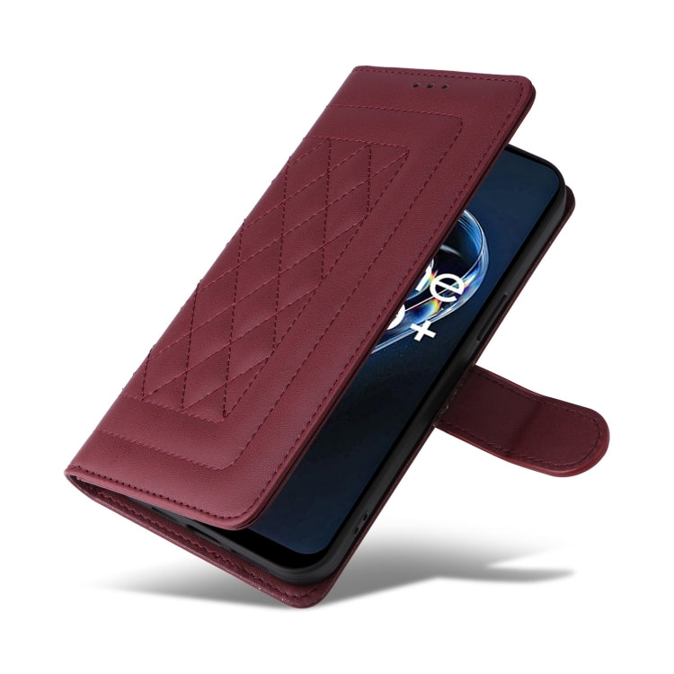 For Realme 9 Pro+ Diamond Lattice Leather Flip Phone Case