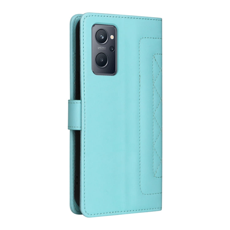 For Realme 9i / OPPO A36 / A96 Diamond Lattice Leather Flip Phone Case