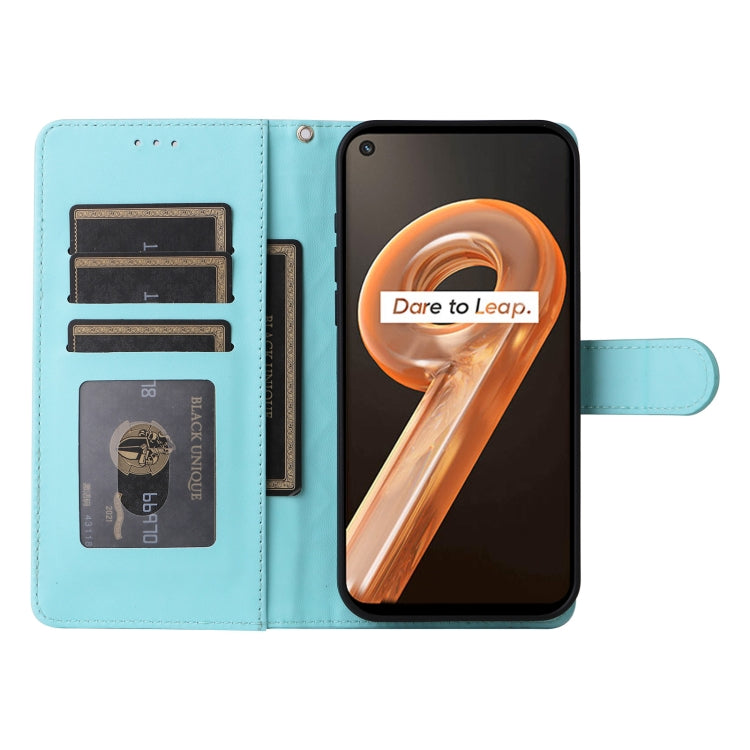 For Realme 9i / OPPO A36 / A96 Diamond Lattice Leather Flip Phone Case
