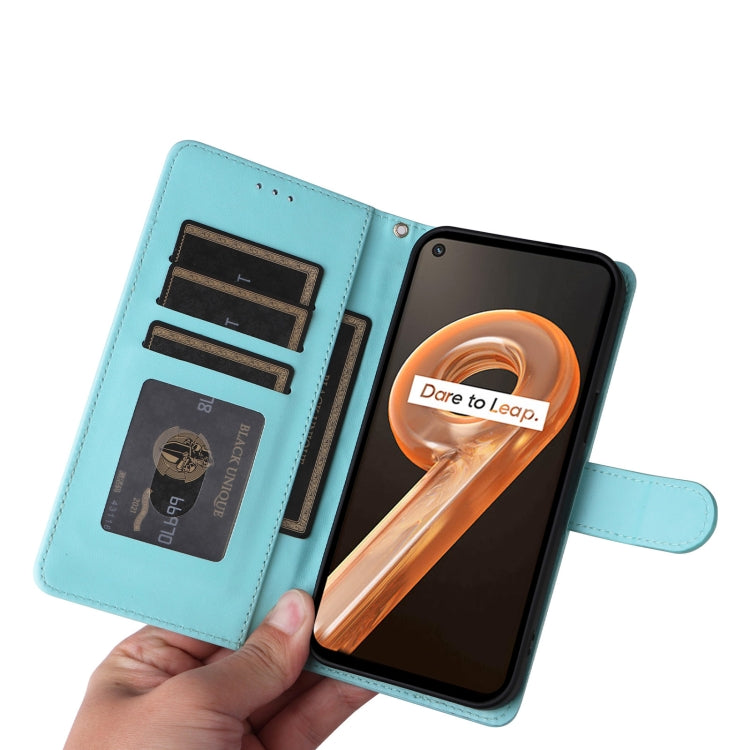 For Realme 9i / OPPO A36 / A96 Diamond Lattice Leather Flip Phone Case