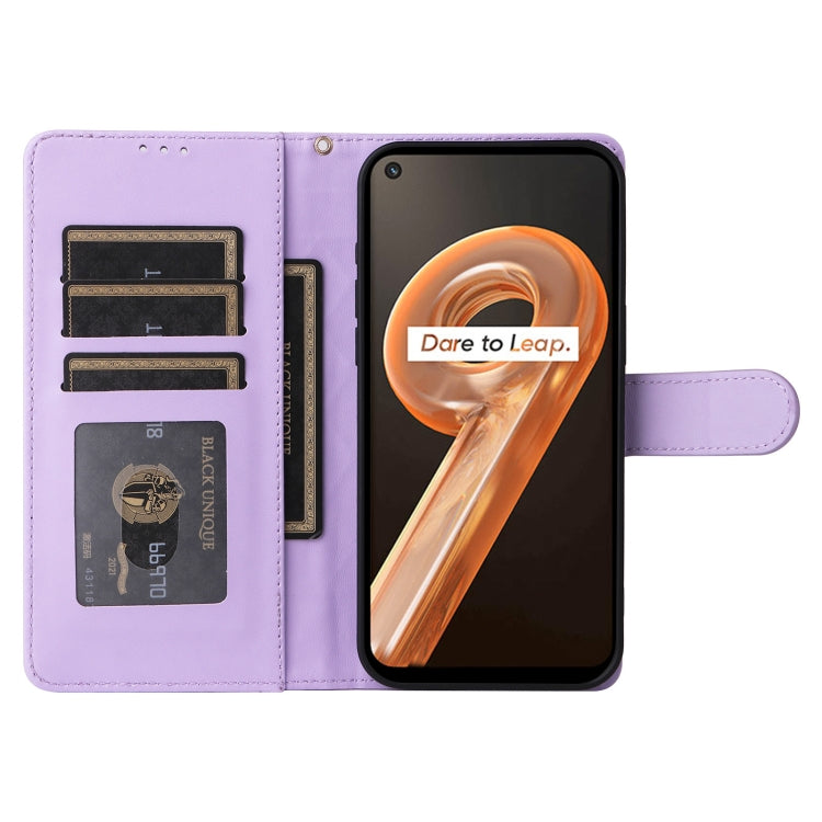 For Realme 9i / OPPO A36 / A96 Diamond Lattice Leather Flip Phone Case