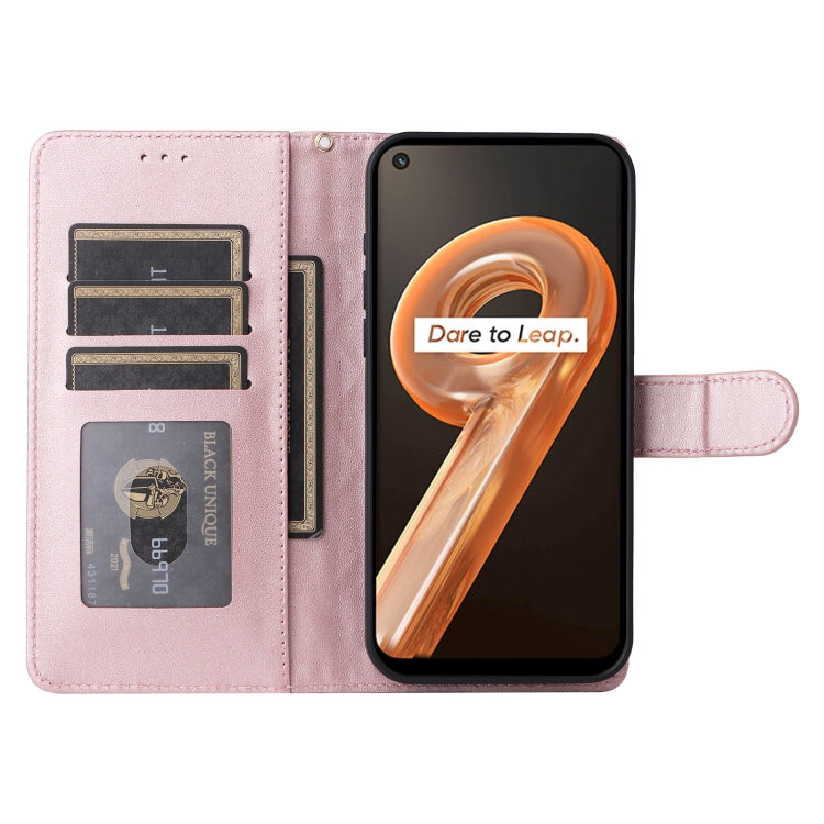 For Realme 9i / OPPO A36 / A96 Diamond Lattice Leather Flip Phone Case