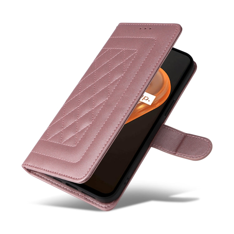 For Realme 9i / OPPO A36 / A96 Diamond Lattice Leather Flip Phone Case