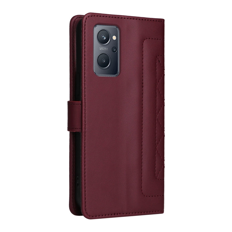 For Realme 9i / OPPO A36 / A96 Diamond Lattice Leather Flip Phone Case