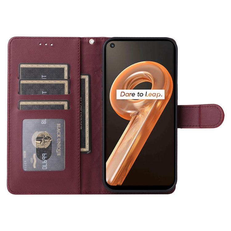 For Realme 9i / OPPO A36 / A96 Diamond Lattice Leather Flip Phone Case