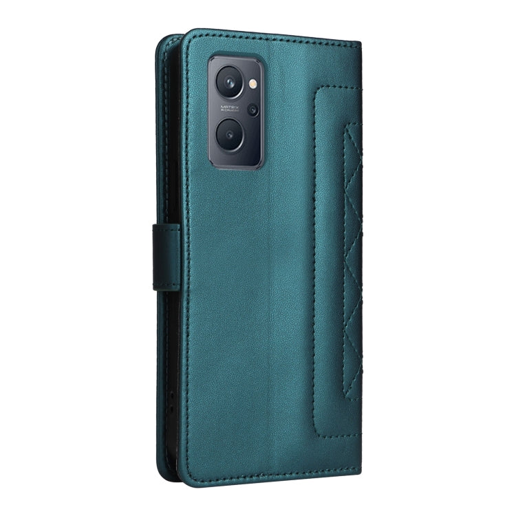 For Realme 9i / OPPO A36 / A96 Diamond Lattice Leather Flip Phone Case