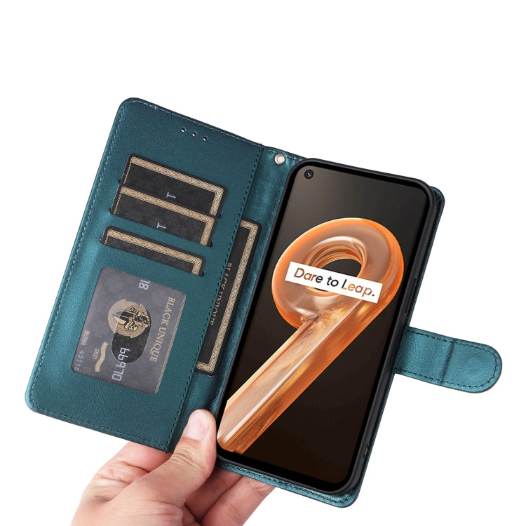 For Realme 9i / OPPO A36 / A96 Diamond Lattice Leather Flip Phone Case