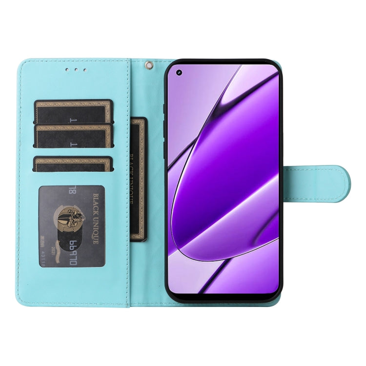 For Realme 11 4G Diamond Lattice Leather Flip Phone Case