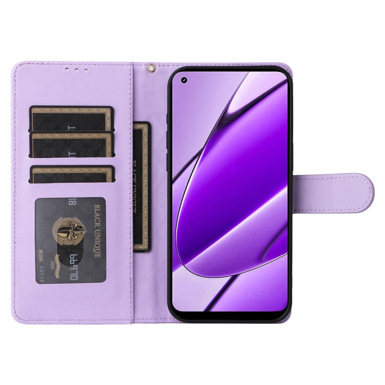 For Realme 11 4G Diamond Lattice Leather Flip Phone Case
