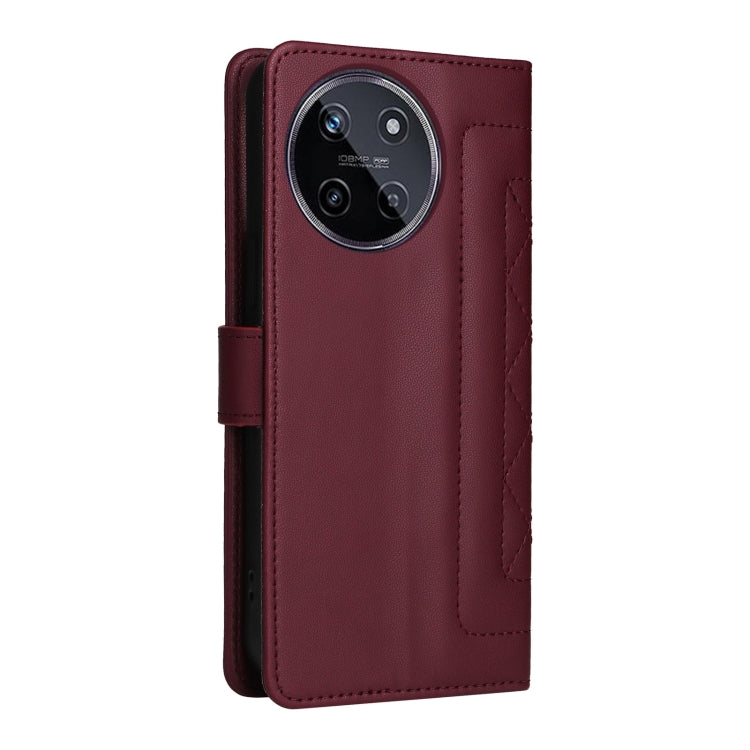 For Realme 11 4G Diamond Lattice Leather Flip Phone Case