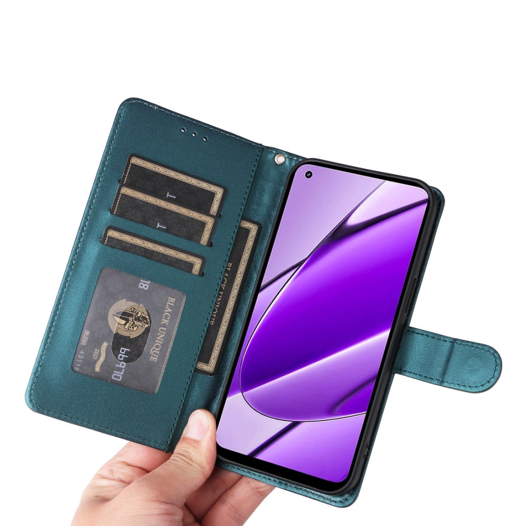 For Realme 11 4G Diamond Lattice Leather Flip Phone Case