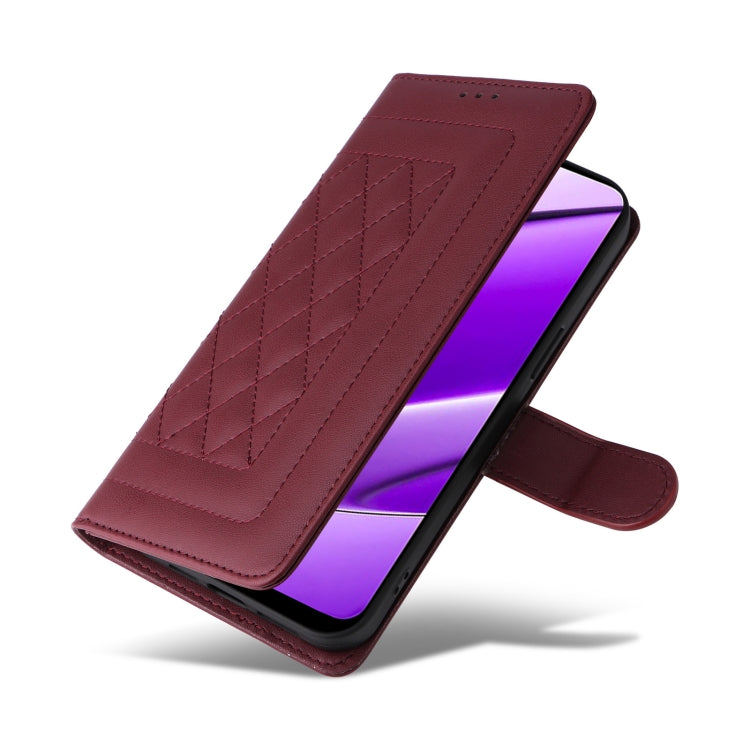For Realme 11 5G Diamond Lattice Leather Flip Phone Case