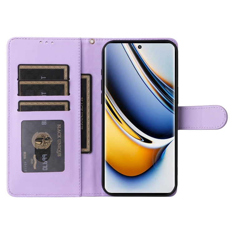 For Realme 11 Pro+ Diamond Lattice Leather Flip Phone Case