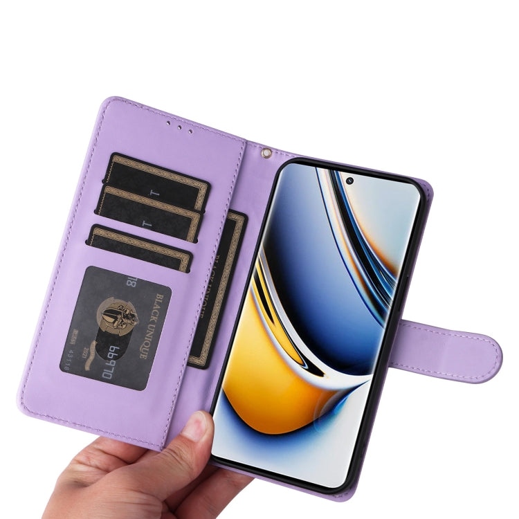 For Realme 11 Pro+ Diamond Lattice Leather Flip Phone Case