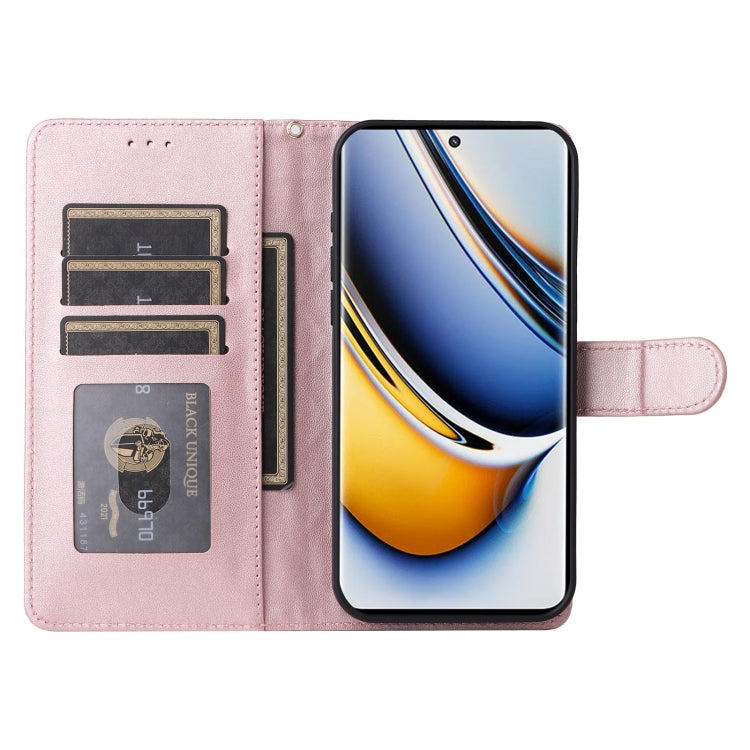 For Realme 11 Pro+ Diamond Lattice Leather Flip Phone Case