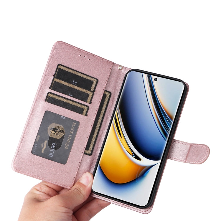 For Realme 11 Pro+ Diamond Lattice Leather Flip Phone Case