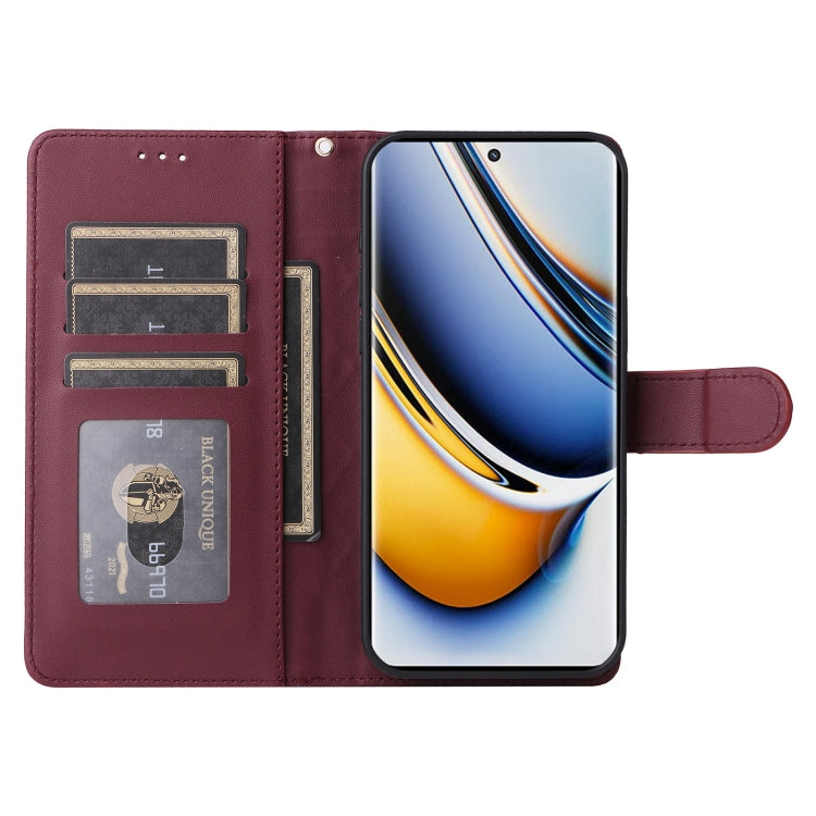 For Realme 11 Pro+ Diamond Lattice Leather Flip Phone Case